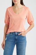 NZT by NIC+ZOE Puff Sleeve Cotton T-Shirt