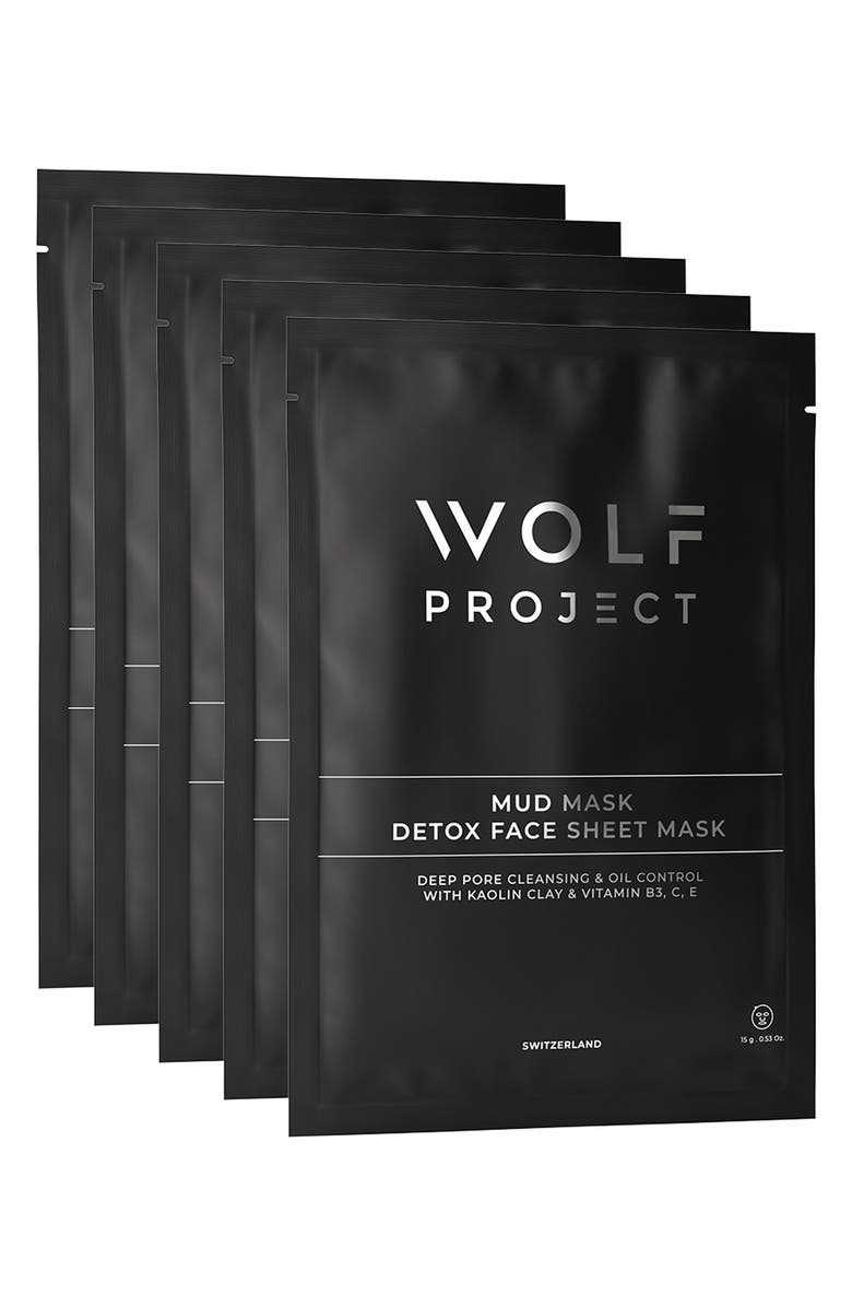 Wolf Project Detox Mud Face Mask, Main, color,