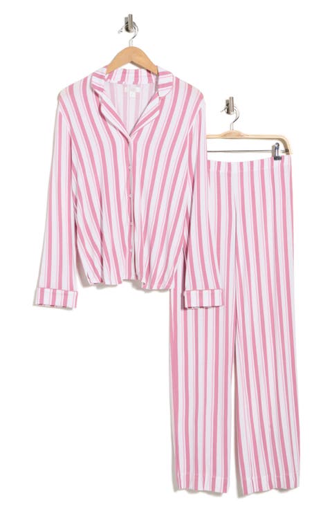 Tranquility Long Sleeve Shirt & Pants Pajamas (Regular & Plus)