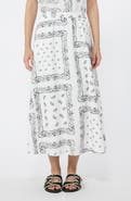 Weekend Max Mara Caravan Bandana Print Cotton Skirt