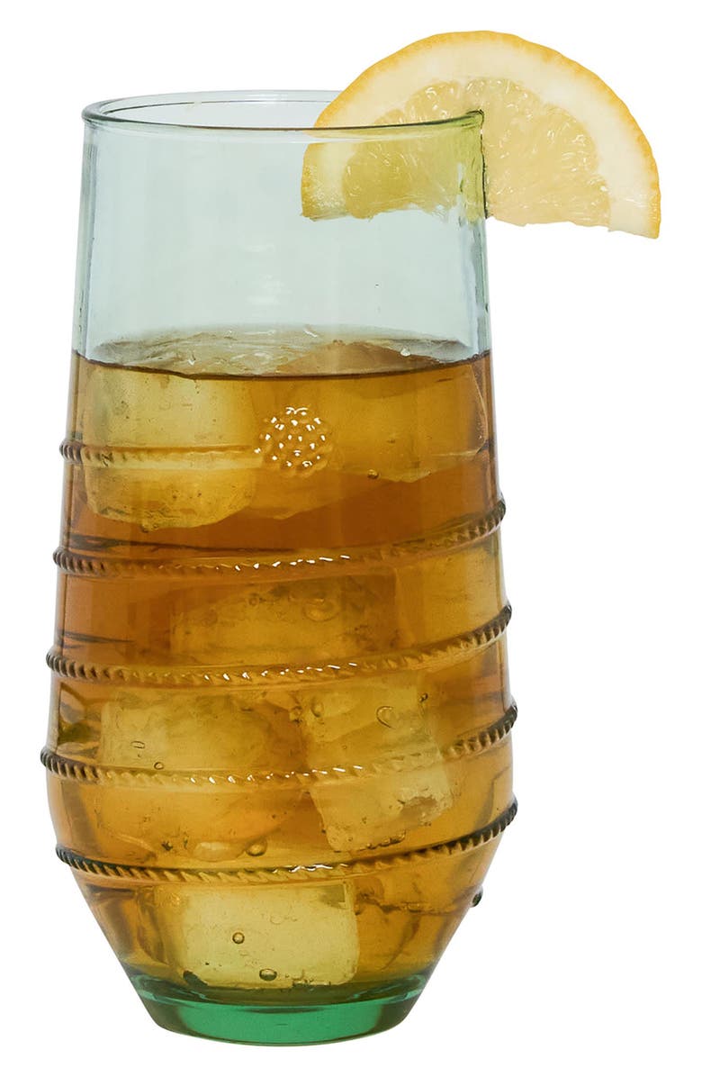 Juliska Amalia Set of 4 Acrylic Tumblers, Alternate, color, Seagrass