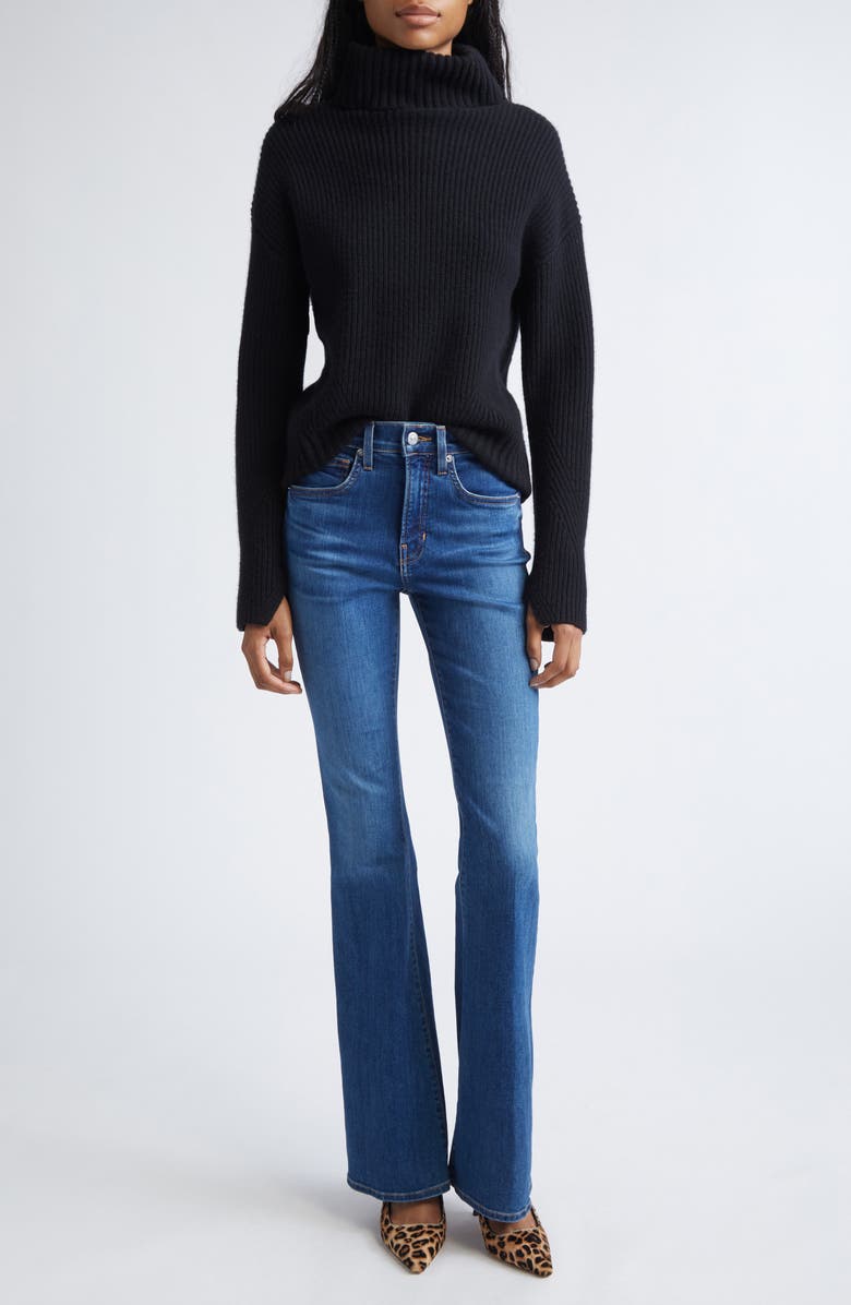 Veronica Beard Matilda Virgin Wool & Cashmere Turtleneck Sweater, Alternate, color, 