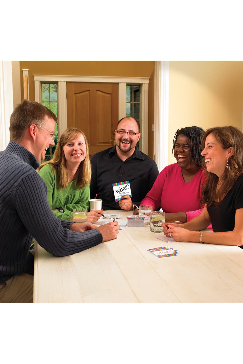 What? Party Game, Answer Silly Questions & Guess Who Said What, 14+, Alternate, color, Multicolored
