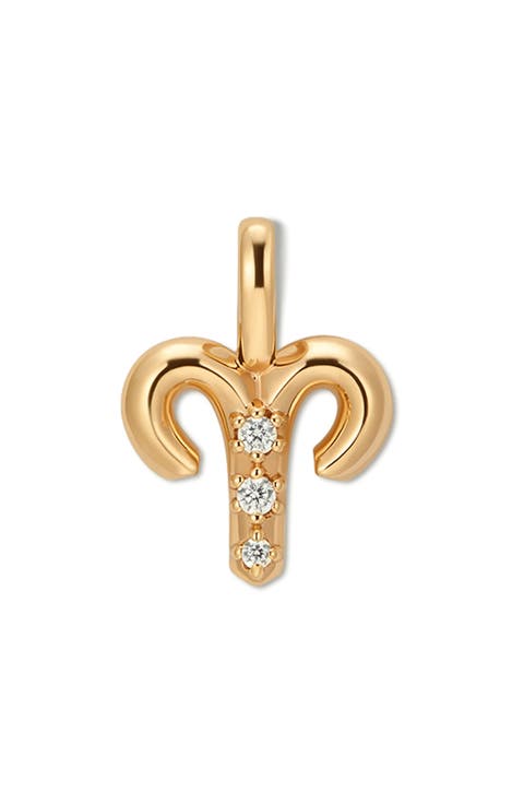 Cubic Zirconia Zodiac Charm