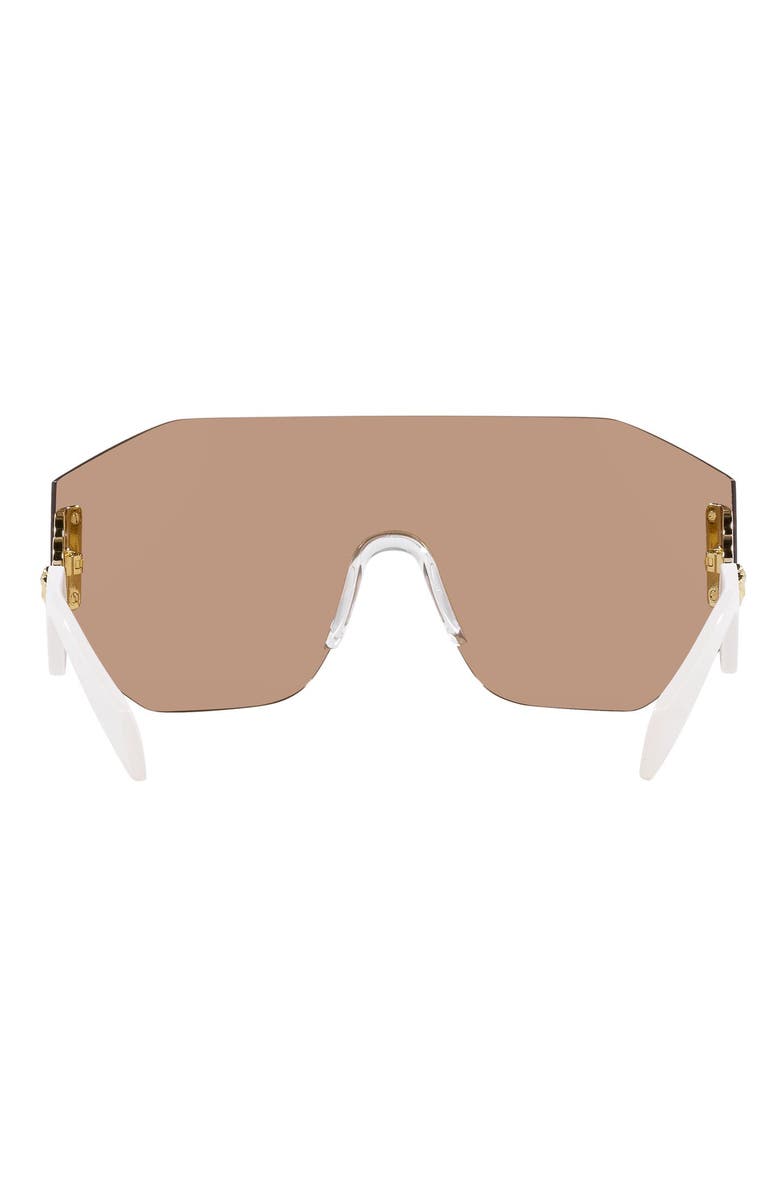 Versace 45mm Irregular Sunglasses, Alternate, color, Dark Brown