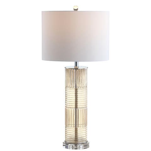 Genevieve 30" Glass/crystal Led Table Lamp