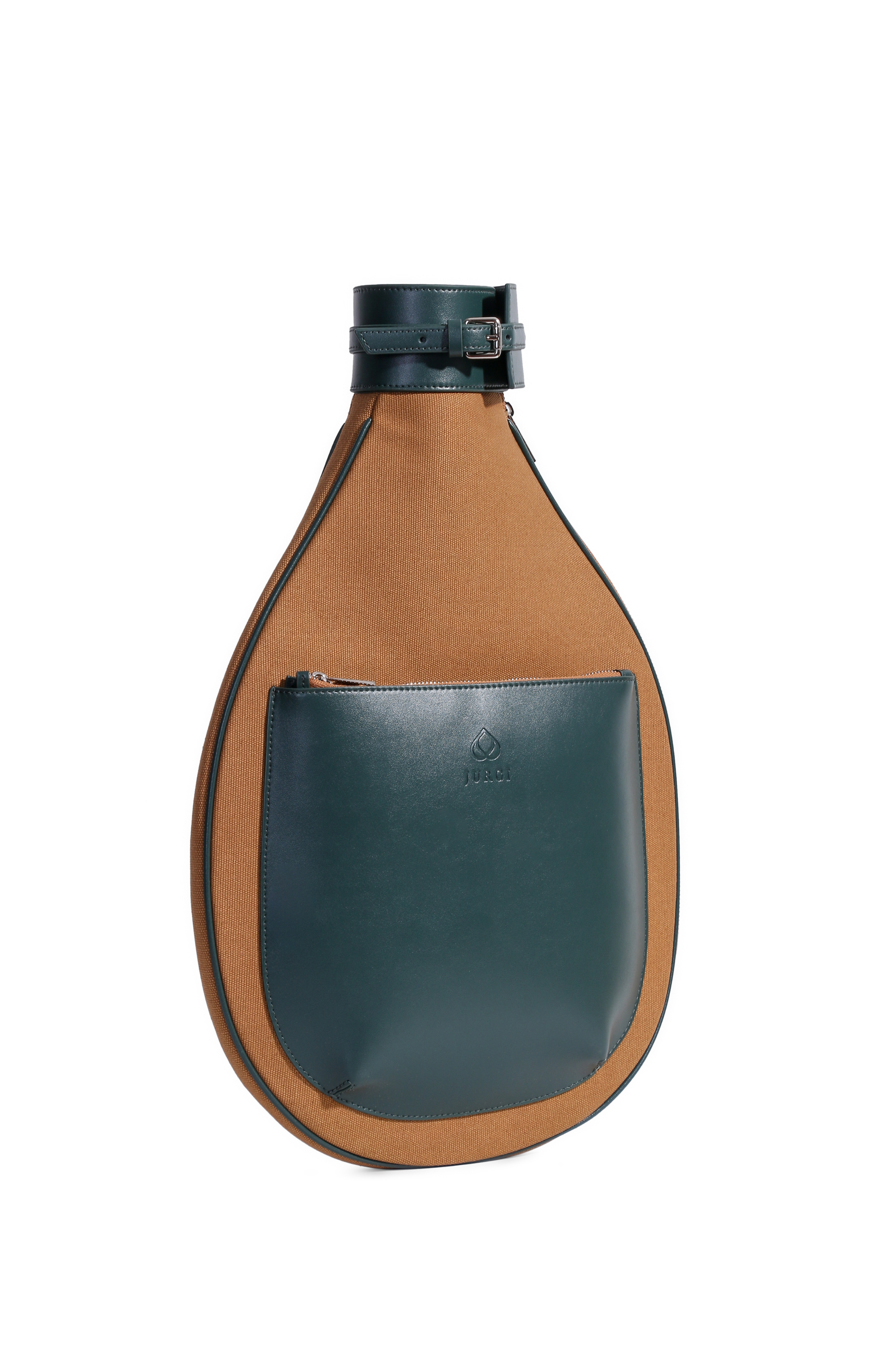 Tennis Racket Backpack in Canvas and Leather, Alternate, color, Green