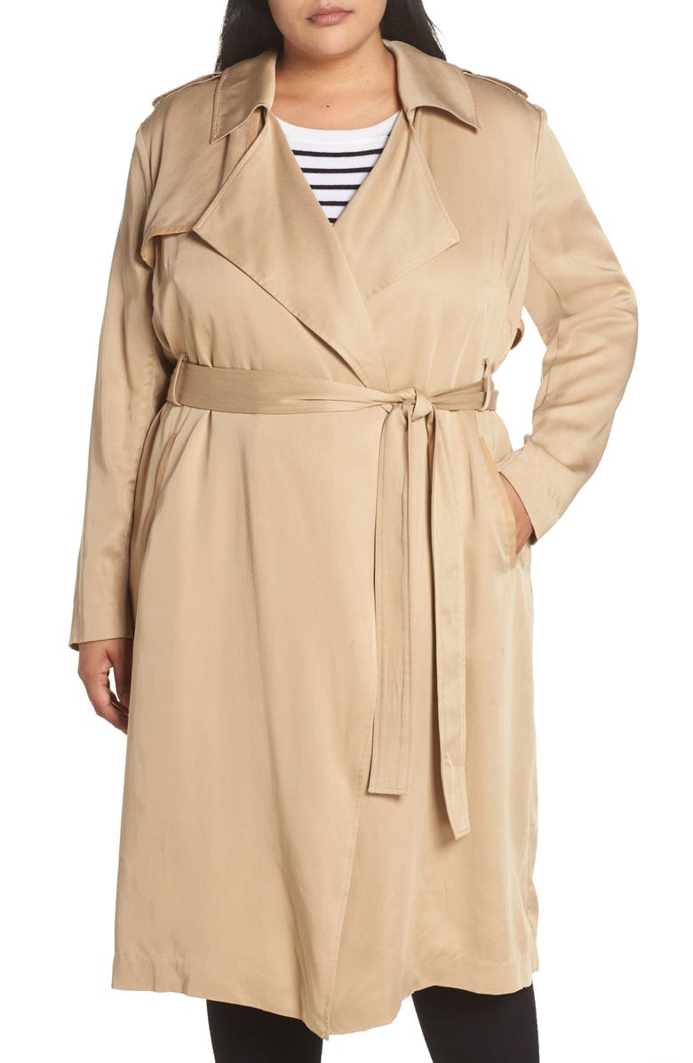 Badgley Mischka Collection Badgley Mischka Angelina Trench Coat, Alternate, color,