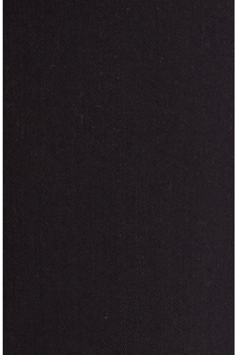 Le High Straight High Waist Staggered Hem Jeans (Nordstrom Exclusive), Alternate, color, FILM NOIR