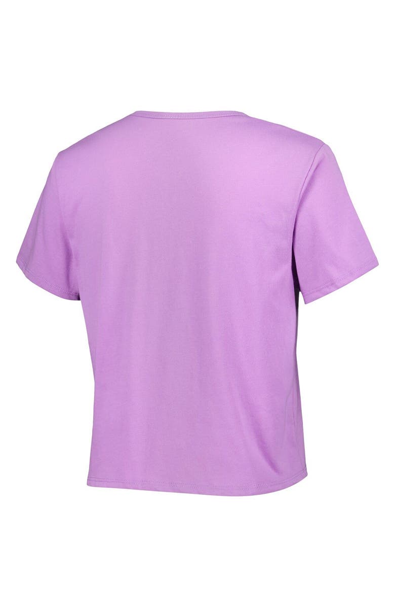 ZOOZATZ Women's ZooZatz Purple Ohio State Buckeyes Core Fashion Cropped T-Shirt, Alternate, color, 