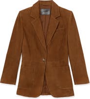Reiss Cass Genuine Suede Blazer