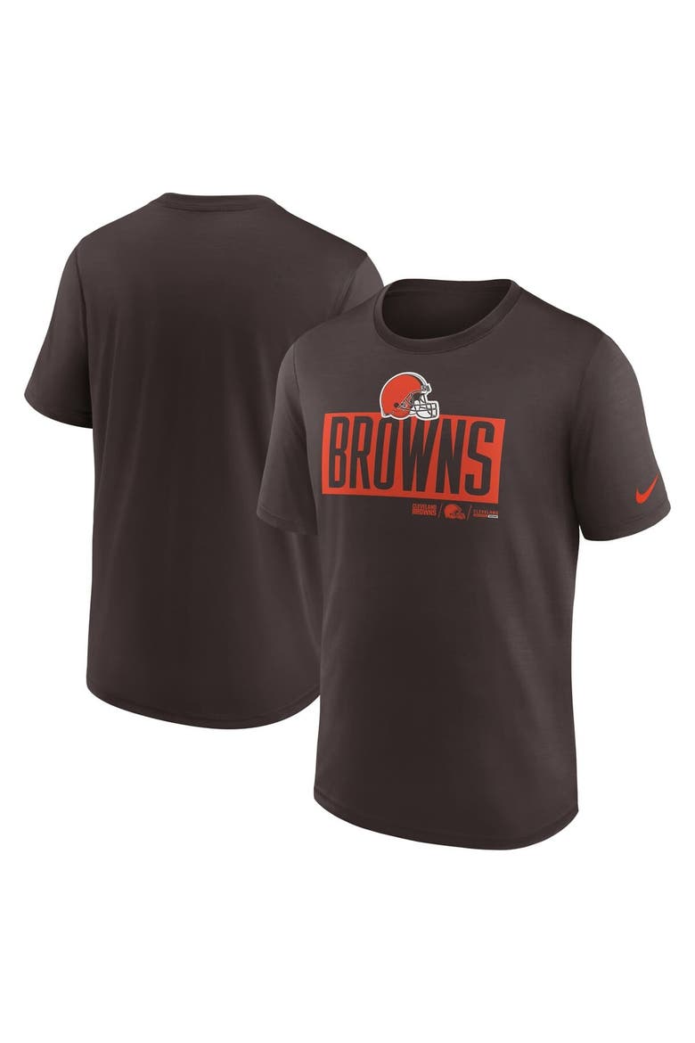 Men's Nike Brown Cleveland Browns Exceed Performance T-Shirt, Alternate, color, Brown