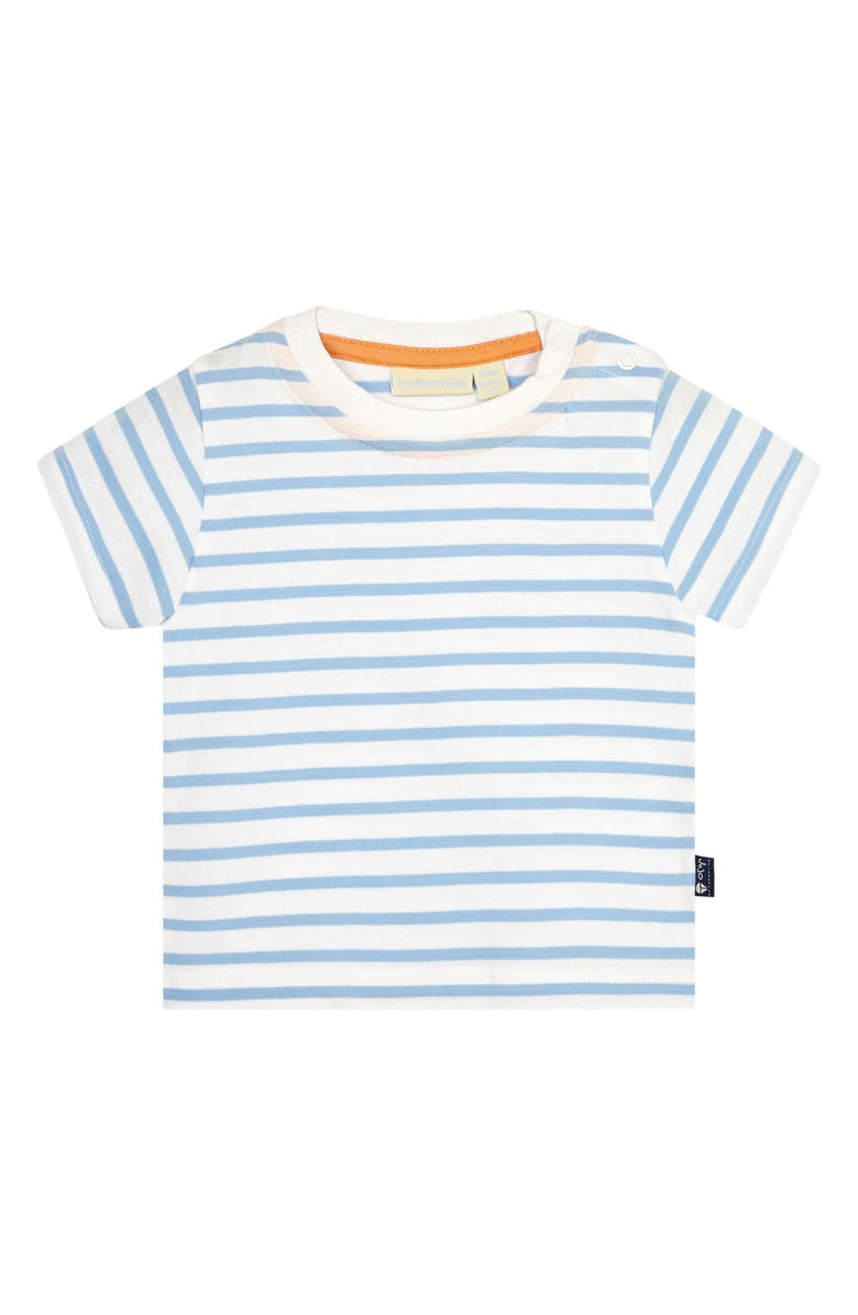 JOJO MAMAN BEBE Sailboat Appliqué T-Shirt & Overalls Set, Alternate, color,