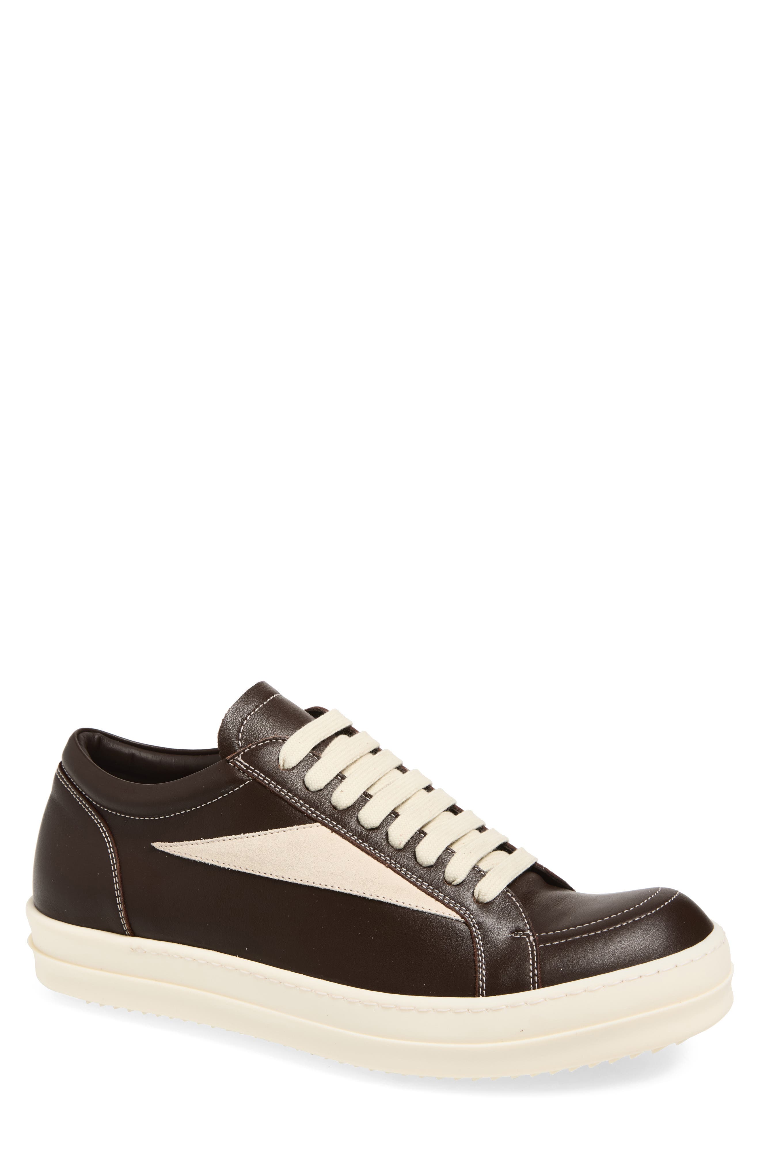 Rick Owens Vintage Sneaks Sneaker, Main, color, Macassar/ Milk/ Milk