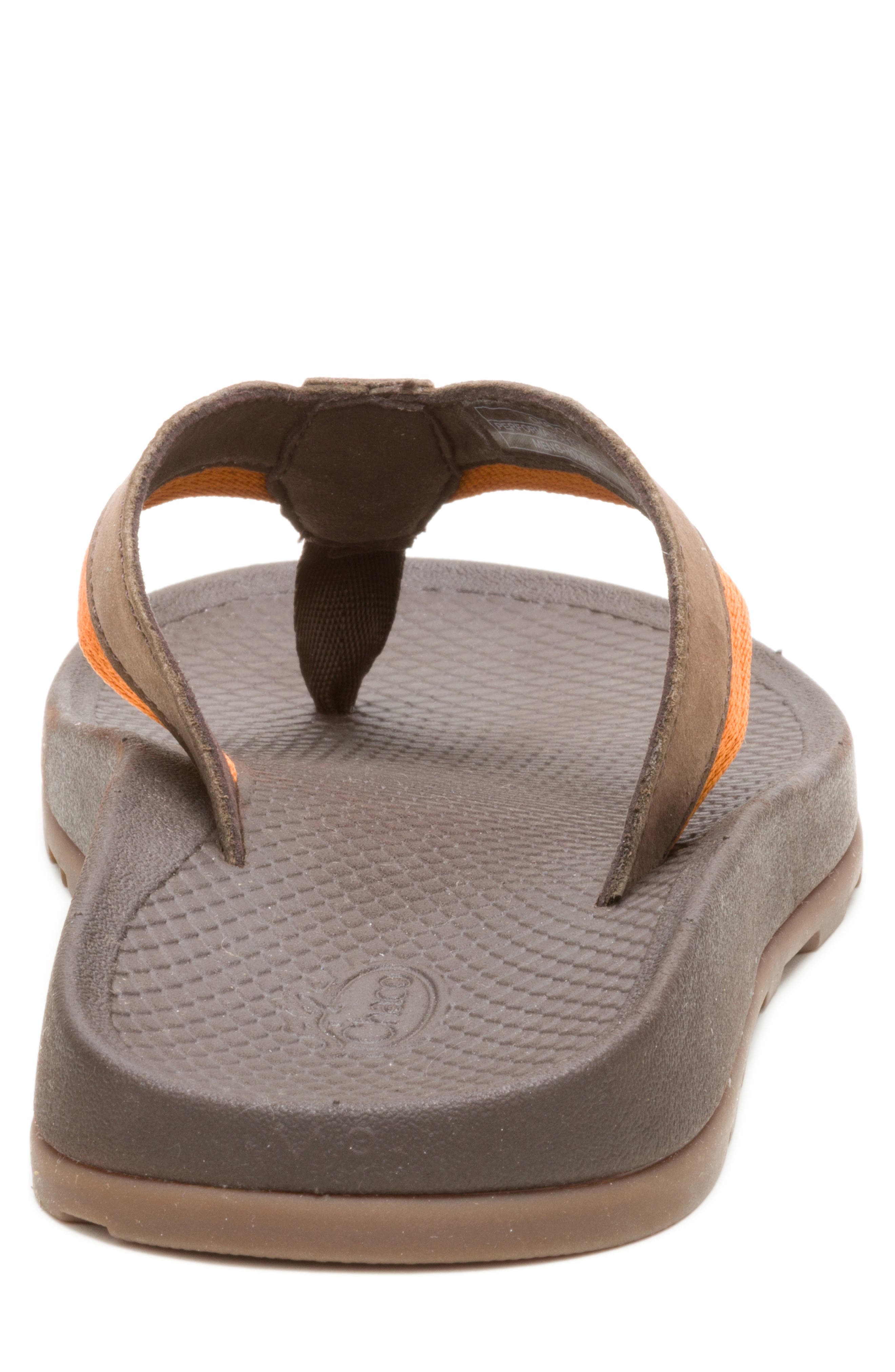 Chaco Lowdown Leather Flip Flop, Alternate, color, Coffee