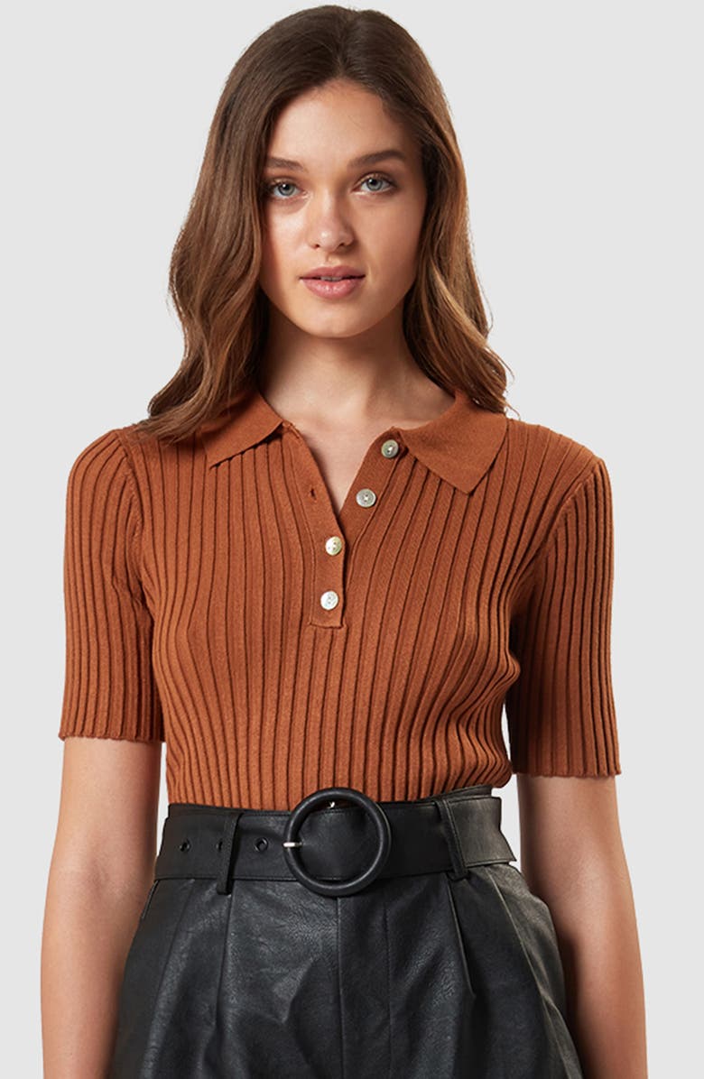 Charlie Holiday Taylah Rib Polo, Alternate, color,