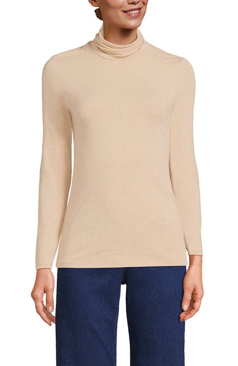 Lightweight Jersey Long Sleeve Turtleneck