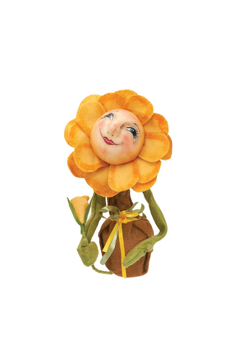 Buttercup Sunflower Joe Spencer Gathered Traditions Figurine, Main, color, Yellow