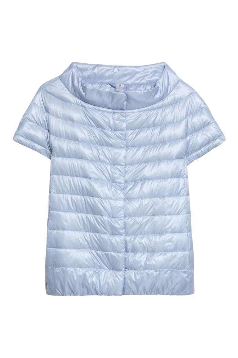 Emilia Cap Sleeve Quilted Down Jacket, Alternate, color, 9004 CELESTE