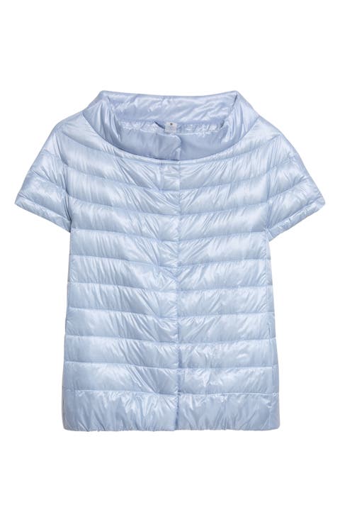 Emilia Cap Sleeve Quilted Down Jacket