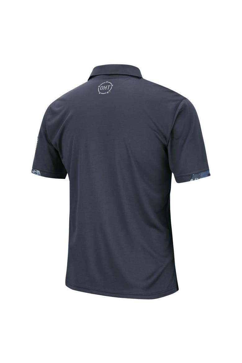 Men's Colosseum Charcoal Michigan State Spartans OHT Military Appreciation Digital Camo Polo, Alternate, color, Charcoal