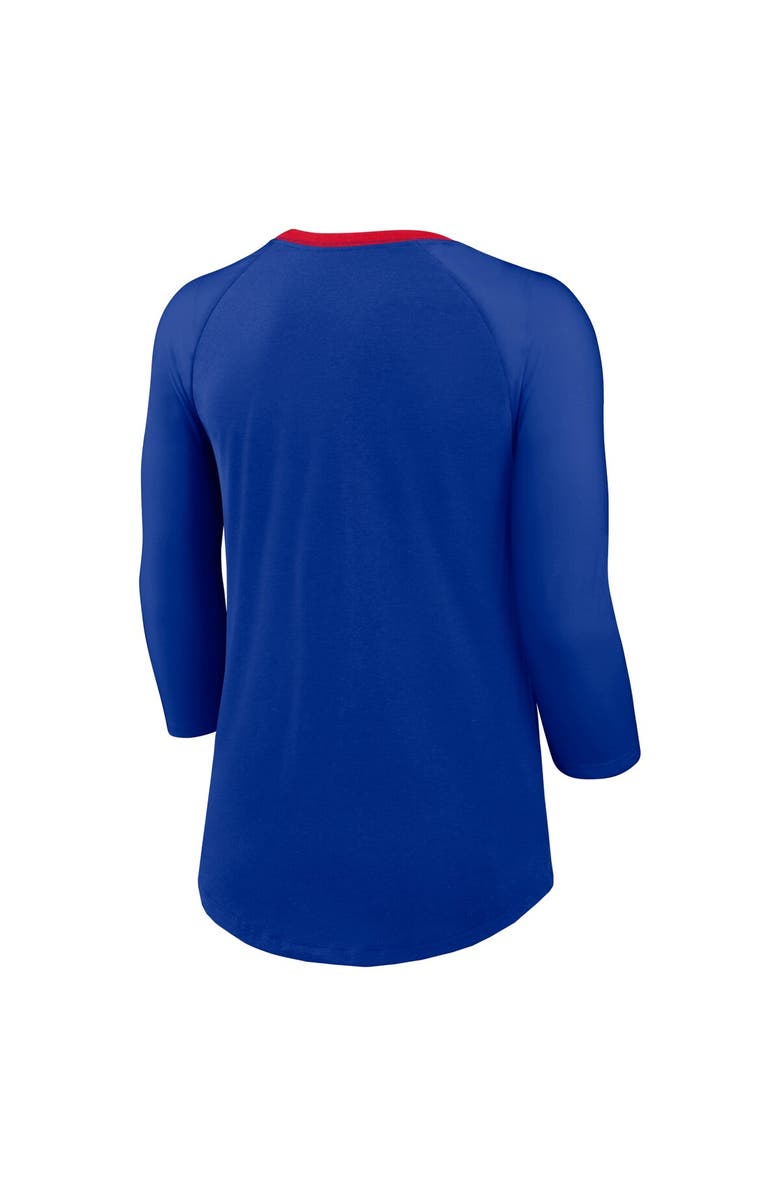 Nike Women's Nike Royal Buffalo Bills Raglan 3/4 Sleeve T-Shirt, Alternate, color, Royal