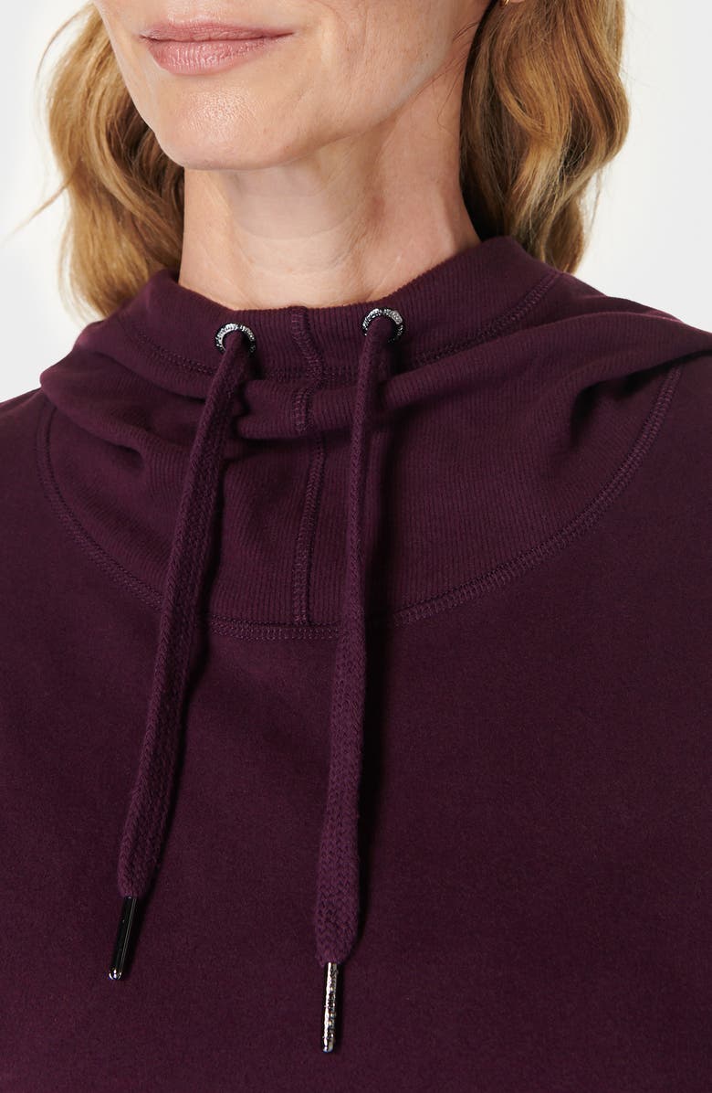 Sweaty Betty Escape Fleece Hoodie, Alternate, color, Midnight C