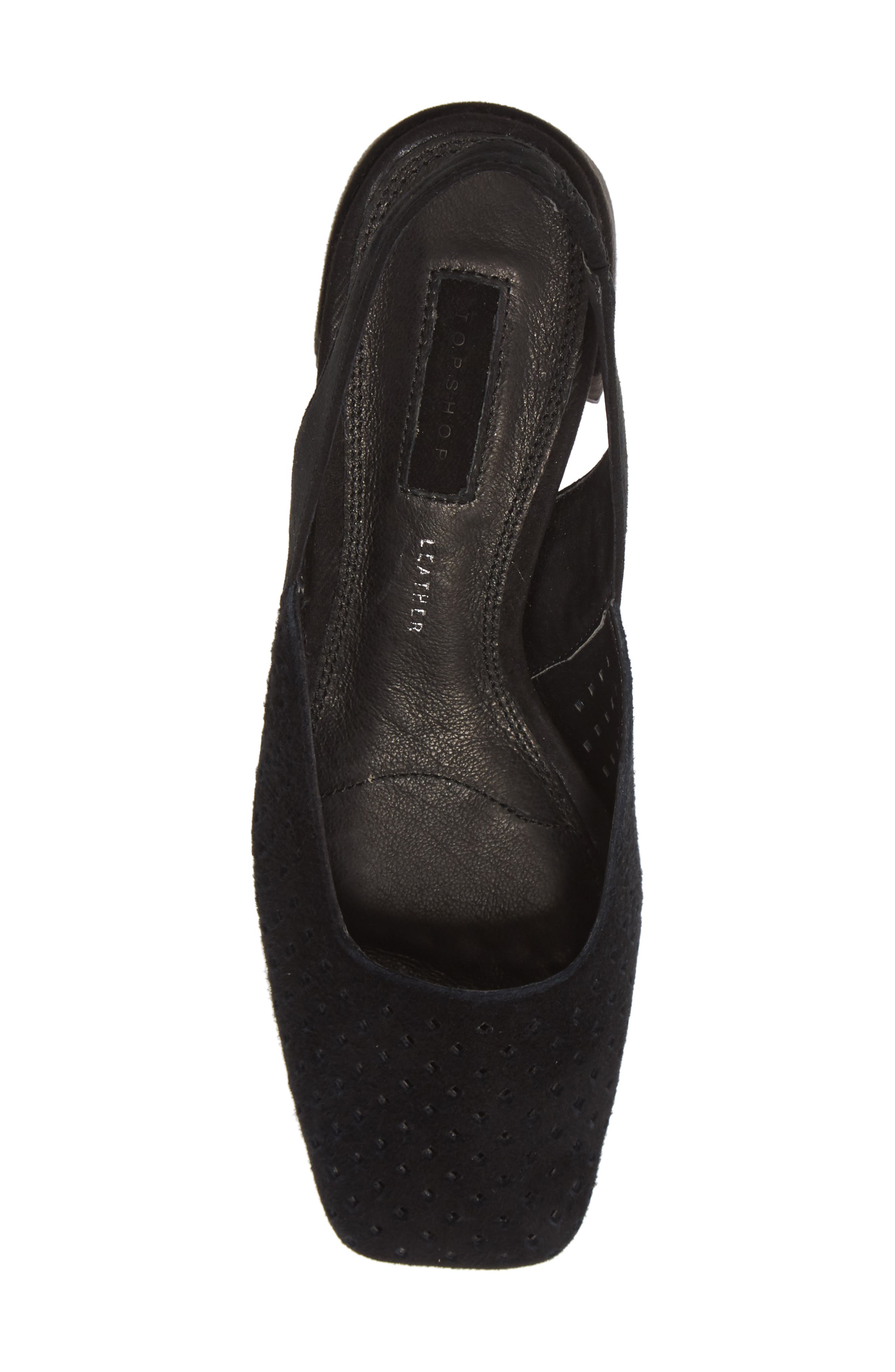 Topshop Joss Perforated Slingback Pump, Alternate, color, 