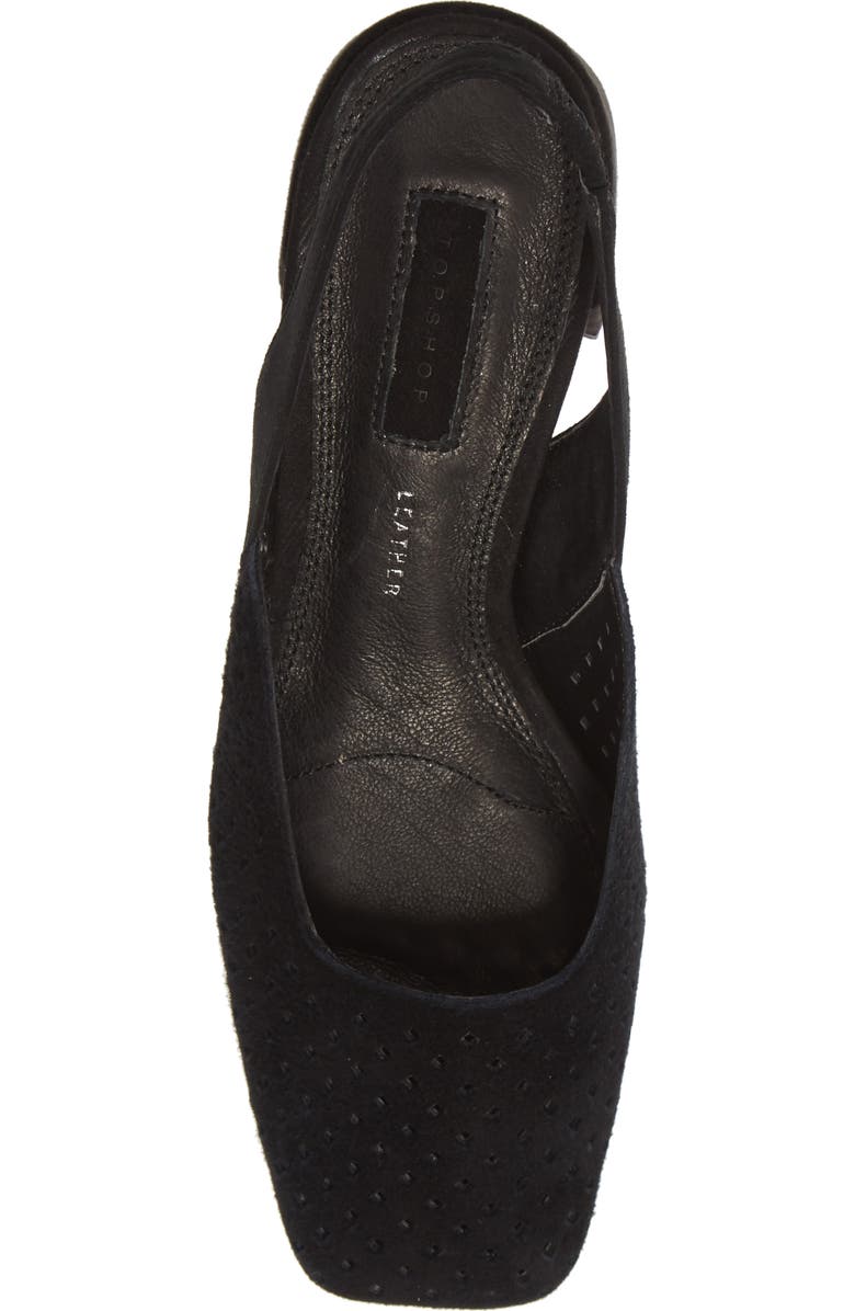 Topshop Joss Perforated Slingback Pump, Alternate, color,