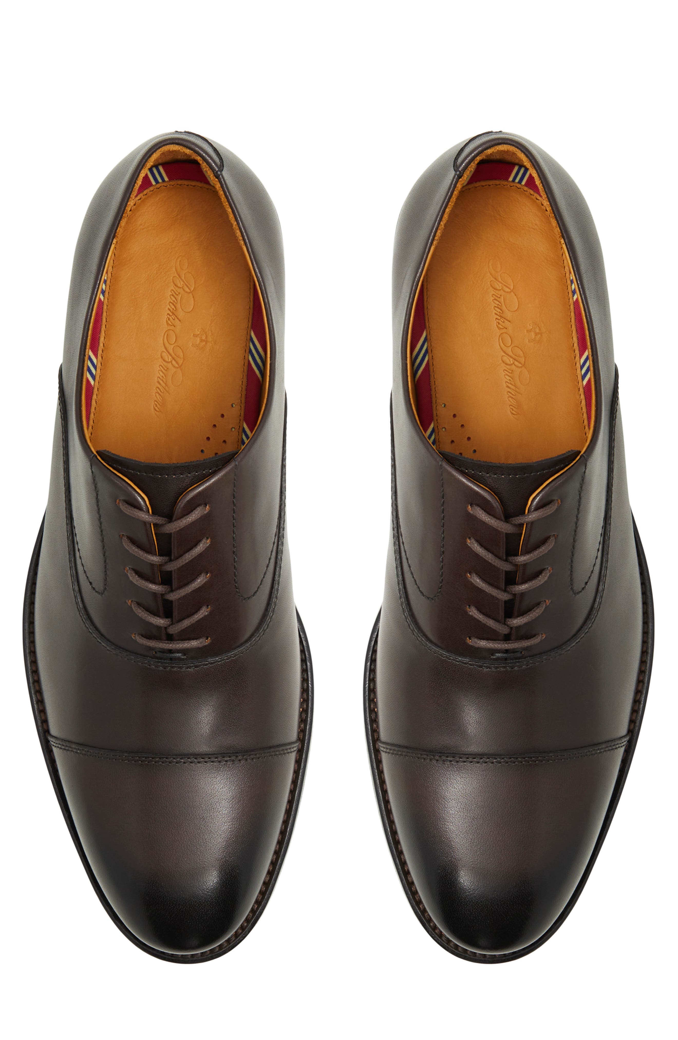 Brooks Brothers Carnegie Oxford, Alternate, color, Dark Brown