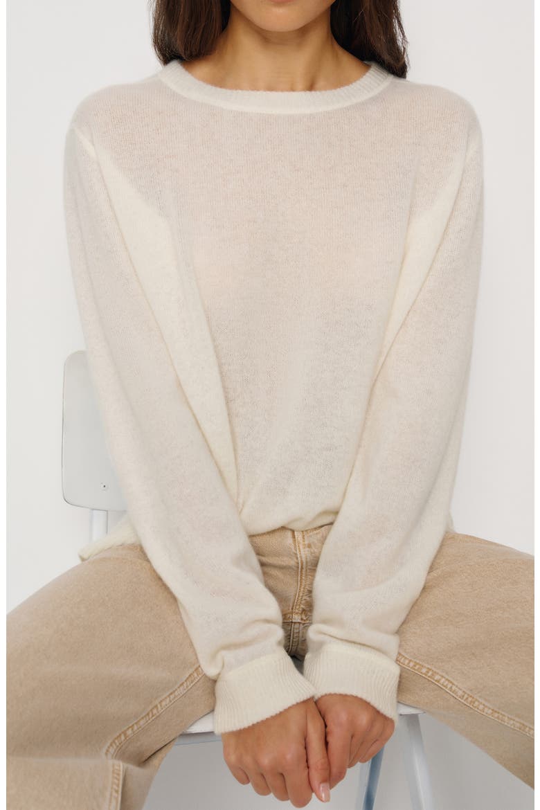 Stripe Cashmere Sweater, Alternate, color, GOSSAMER