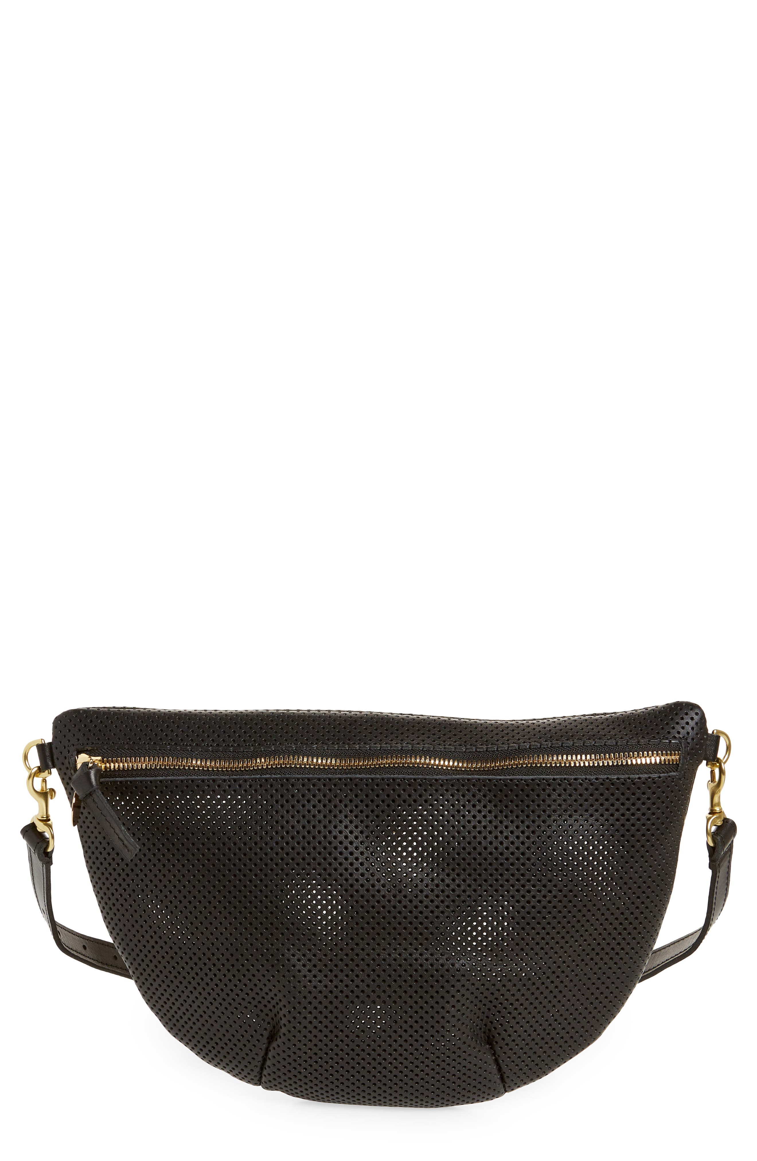 Grande Belt Bag, Main, color, BLACK PERF