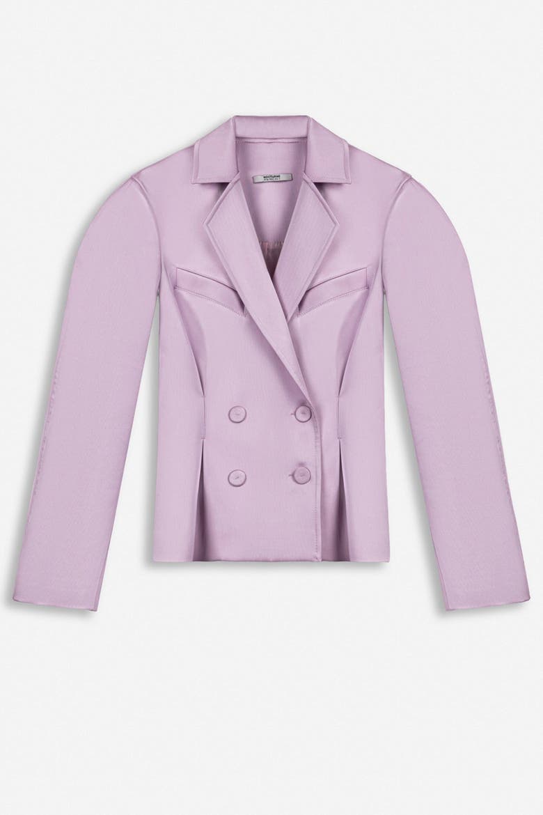 Double Breasted Jacket, Alternate, color, Purple