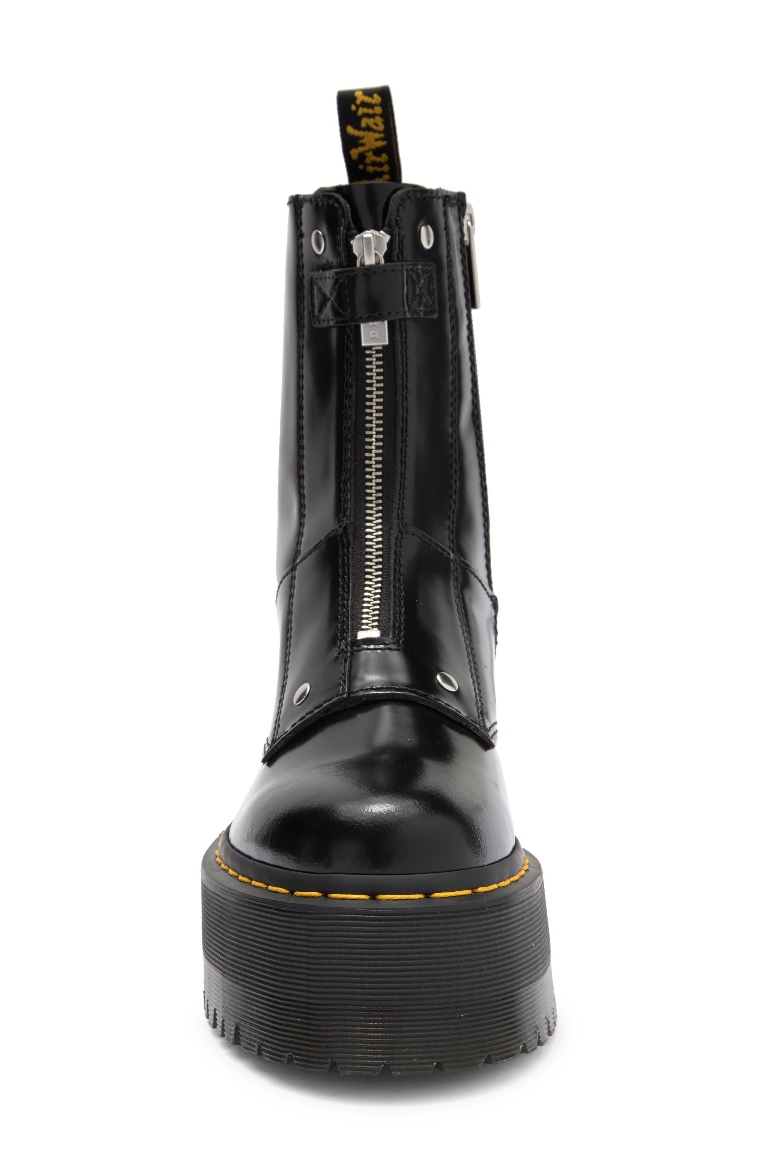 Dr. Martens Jetta High Max Zip Boot, Alternate, color, Black