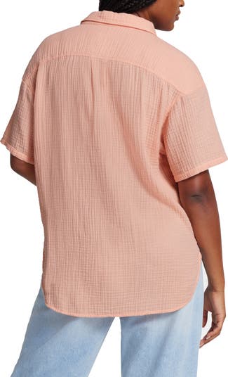 Embrook Short Sleeve Cotton Gauze Pajama Top