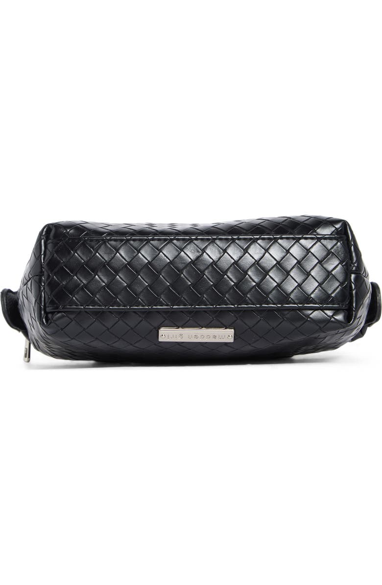 Madden Girl Mini Woven Tote, Alternate, color, Black