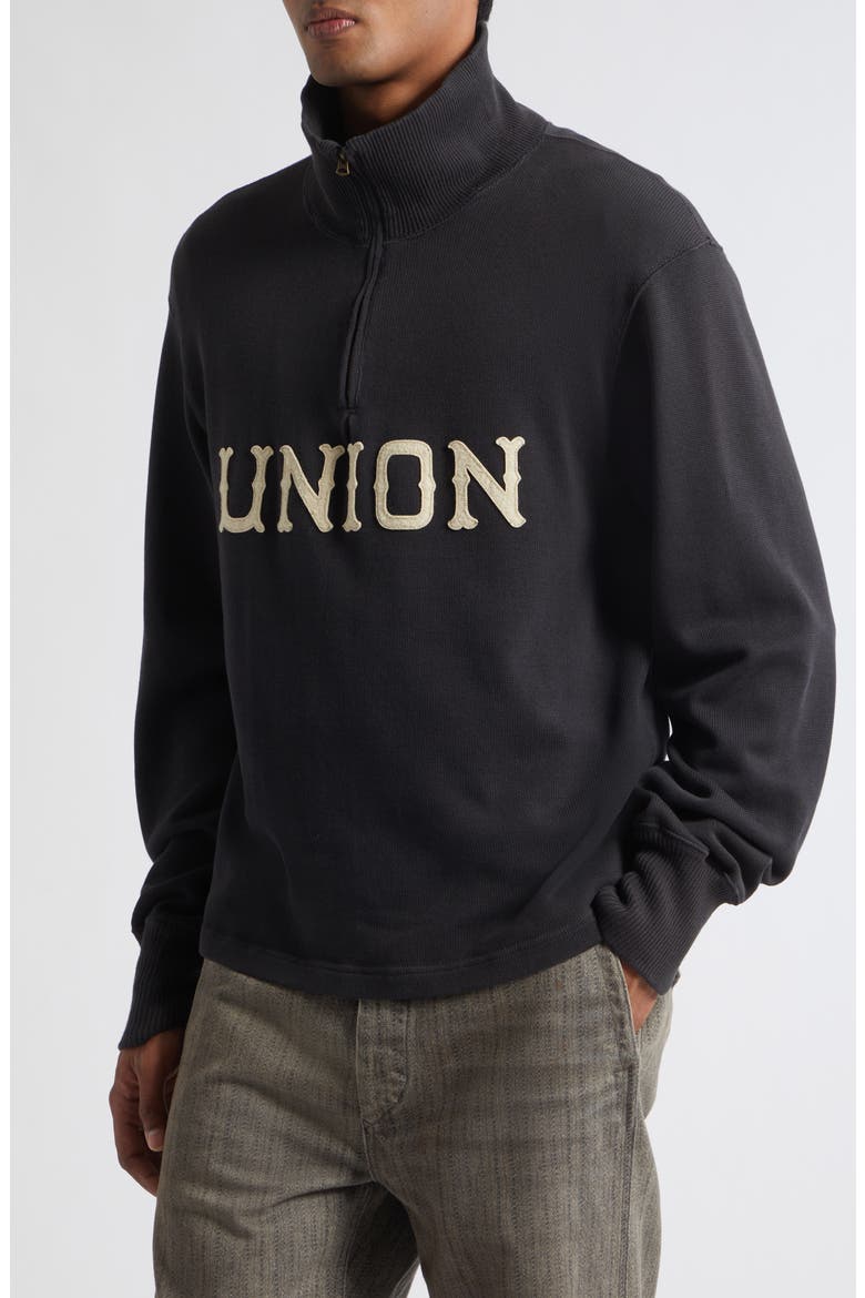 Finn Cotton Jersey Half Zip Pullover, Alternate, color, NAVY/ MULTI