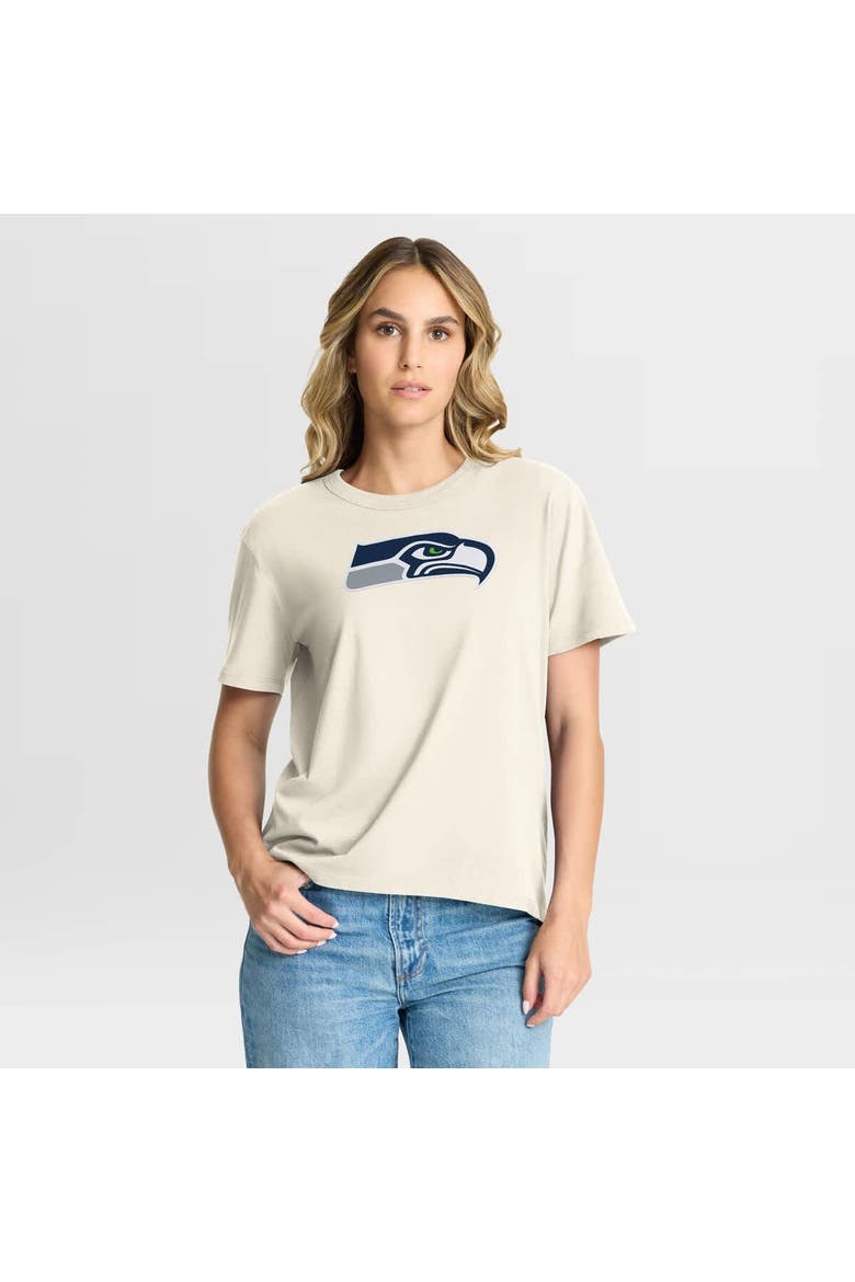 Women's Fanatics Cream Seattle Seahawks Dove Legacy T-Shirt, Main, color, Cream