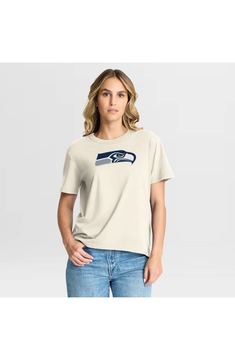 FANATICS Women's Fanatics Cream Seattle Seahawks Dove Legacy T-Shirt, Main, color, Cream