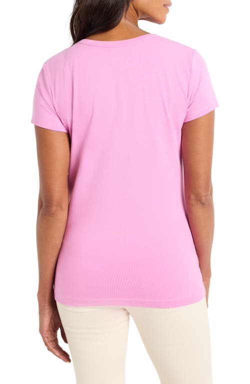 Nic + Zoe Nic+zoe Perfect Knit Crewneck T-shirt In Camellia