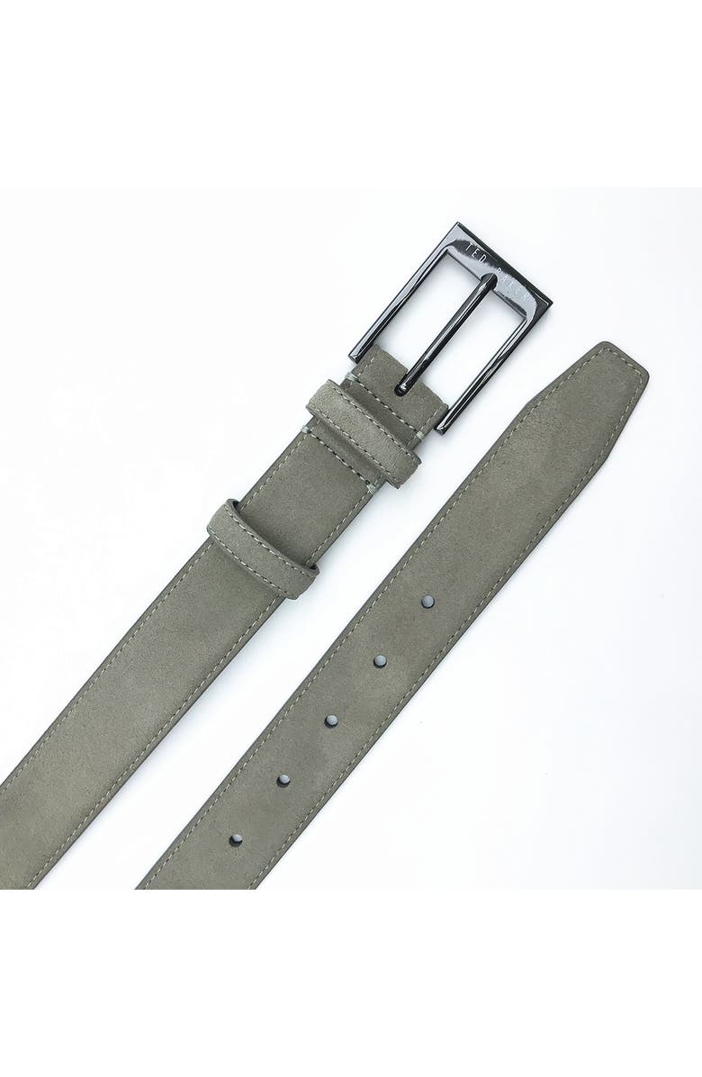 Ted Baker London Suede Belt, Alternate, color, Stone