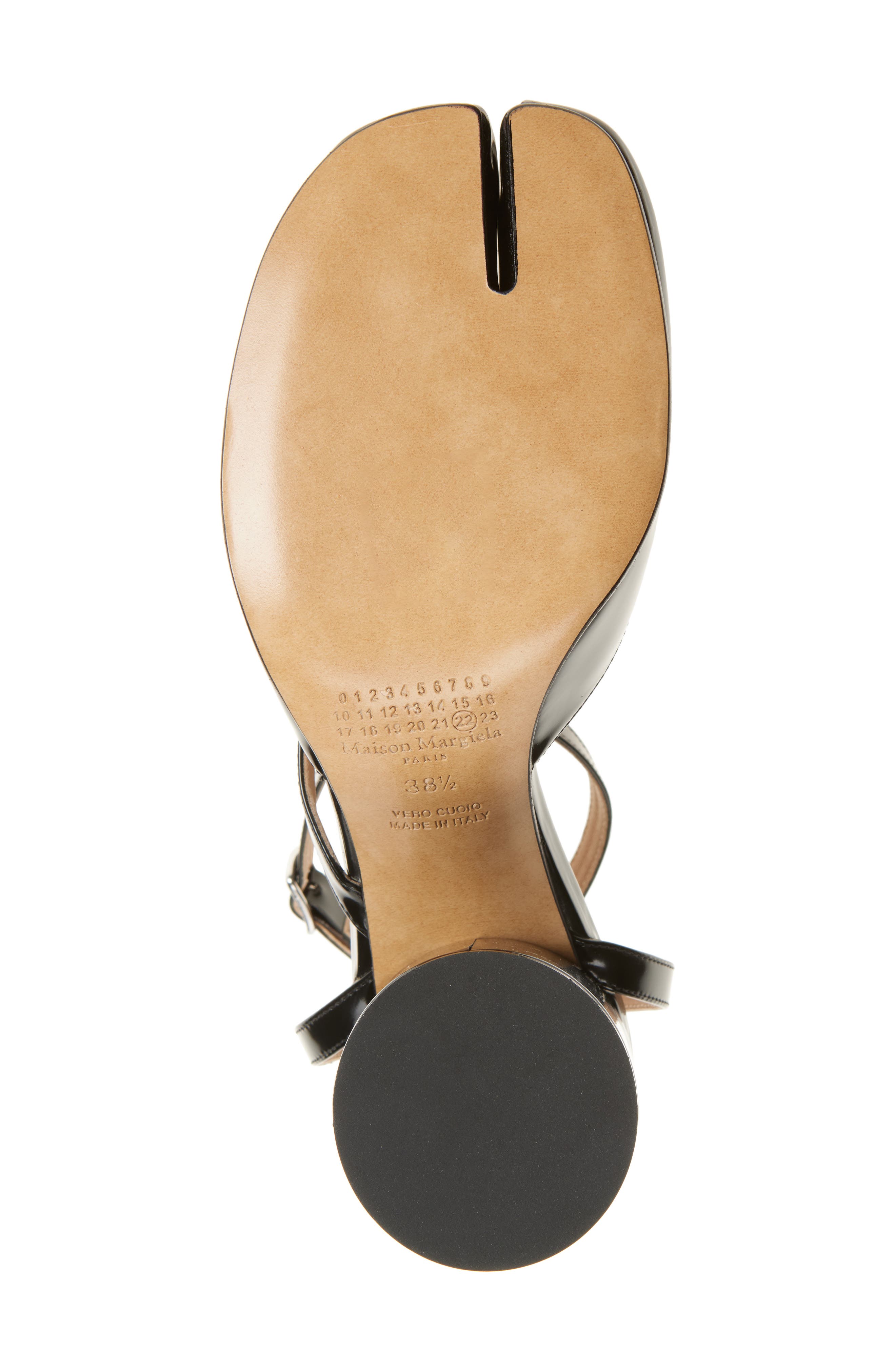 Maison Margiela Tabi Ankle Strap Pump, Alternate, color, Black