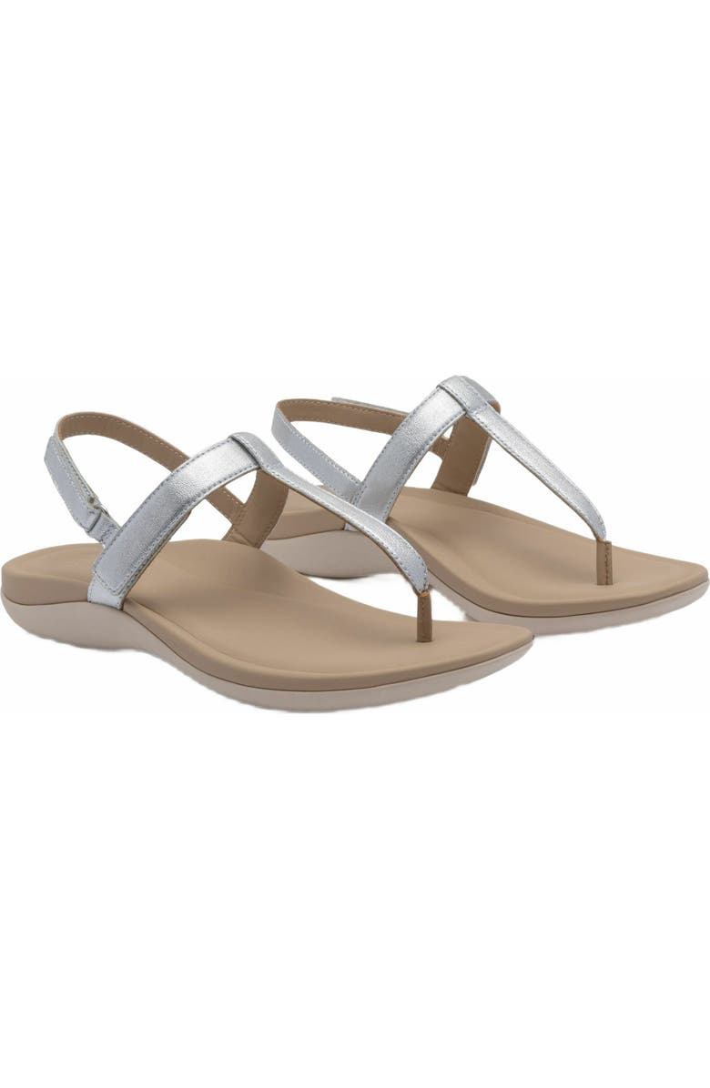 ABEO Oasis T Strap Sandal, Alternate, color, Silver - Regular