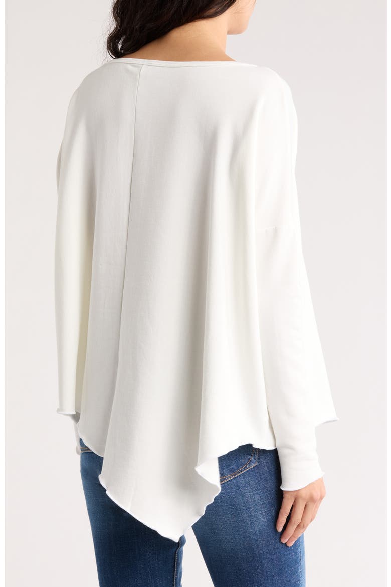Asymmetric Hem Sweater, Alternate, color, IVORY