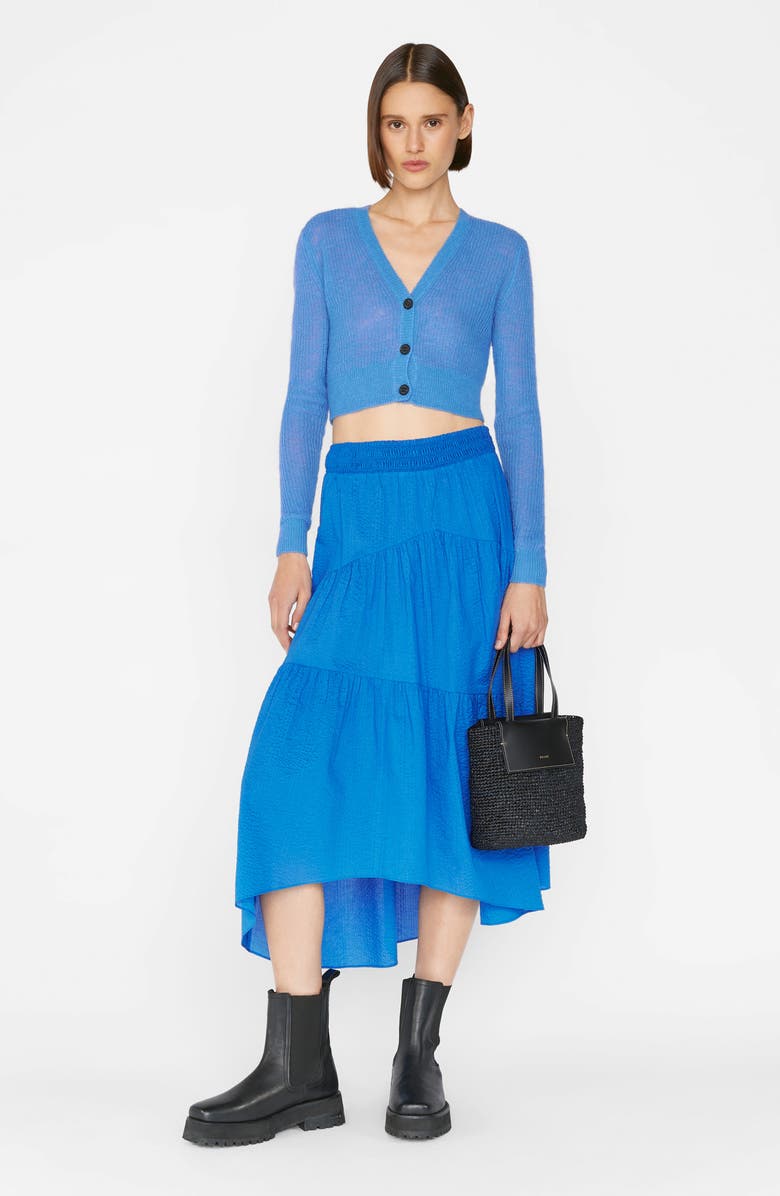 FRAME GATHERED SEAM SKIRT, Alternate, color,