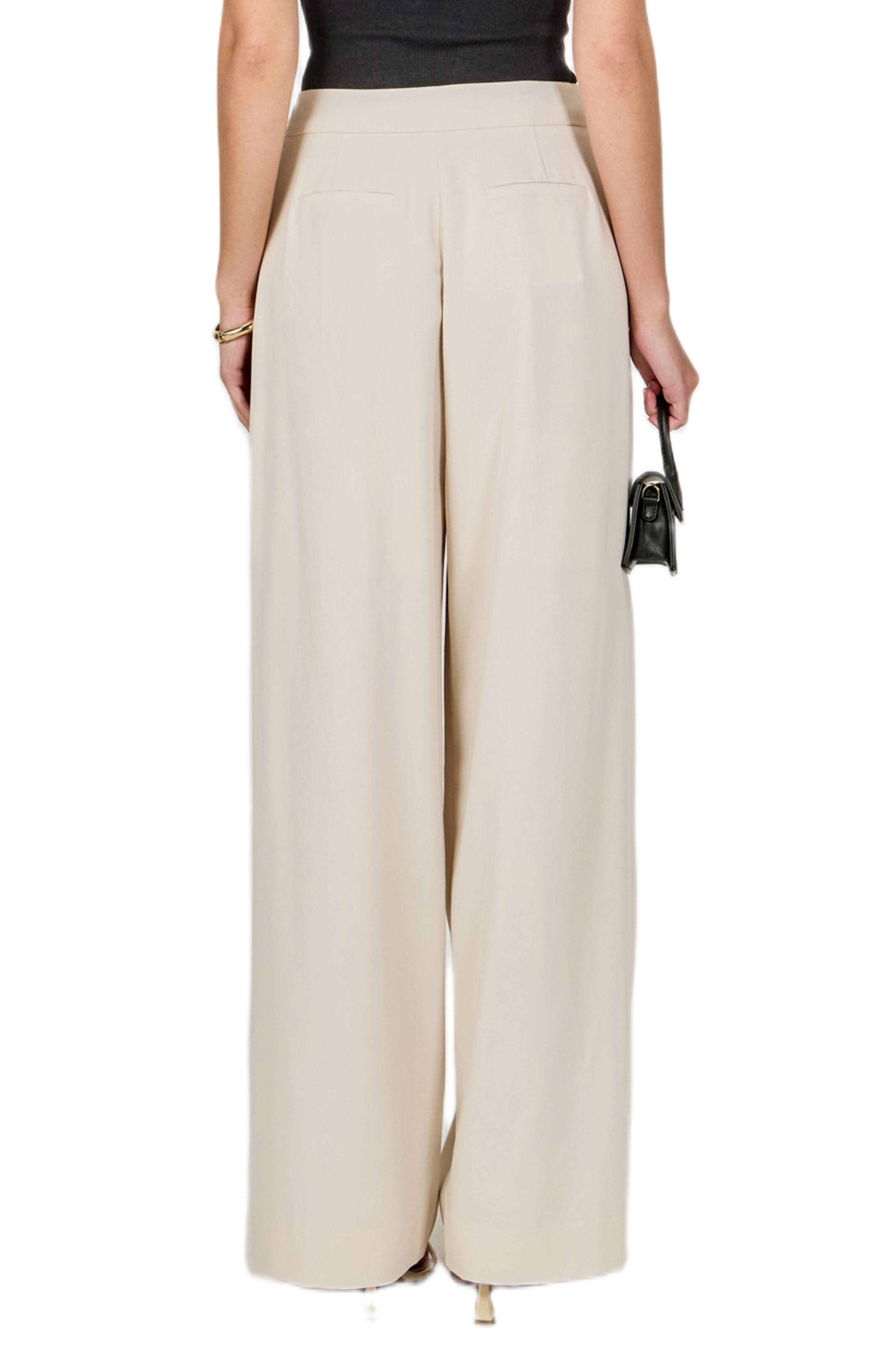 Faux Wrap Wide Leg Pants - image 2