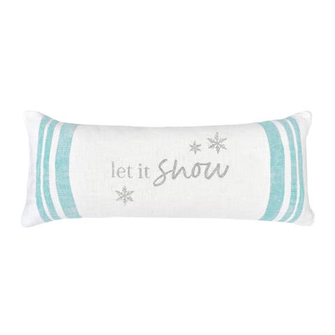 Morgan Christmas Holiday Striped Decorative Lumbar Pillow Collection