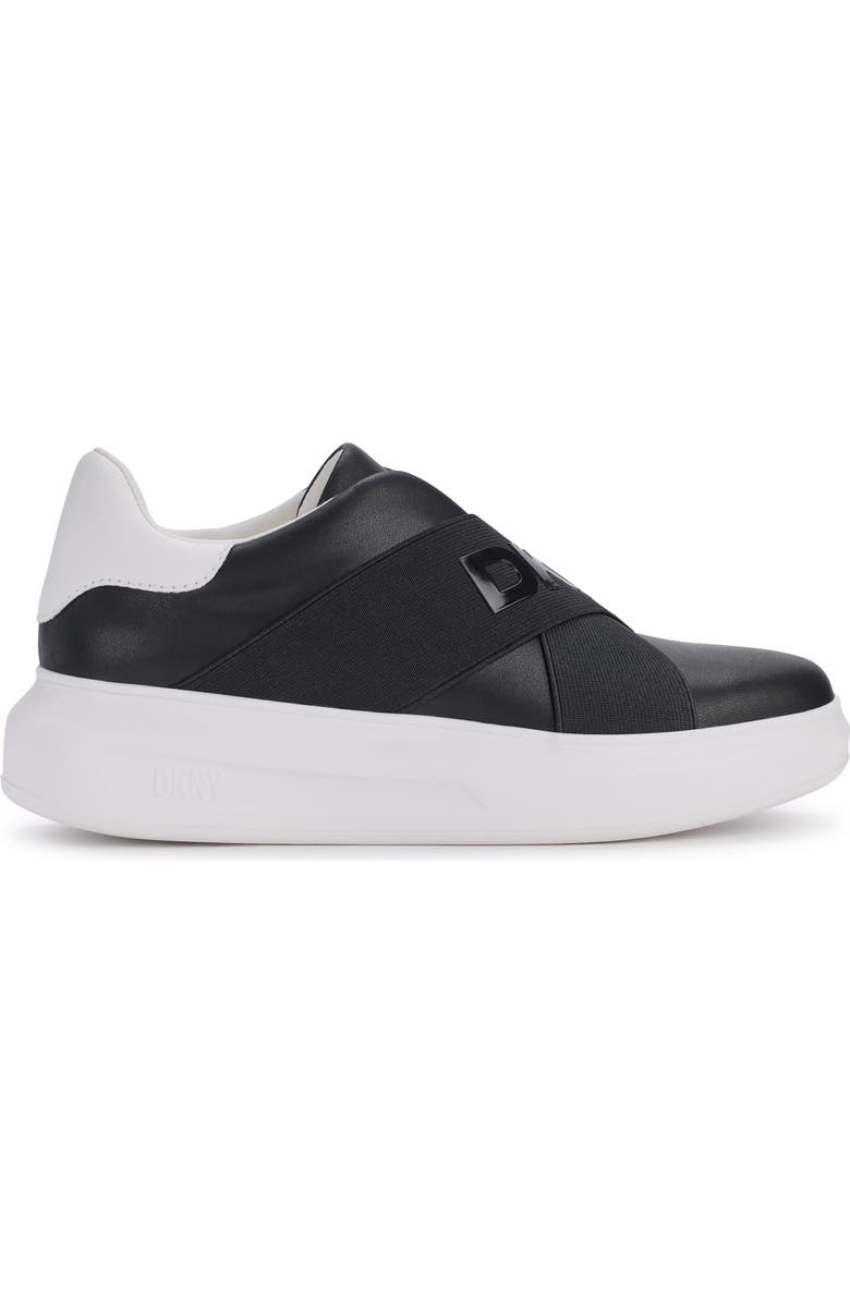 DKNY Jaye Platform Sneaker, Alternate, color, Black/ White