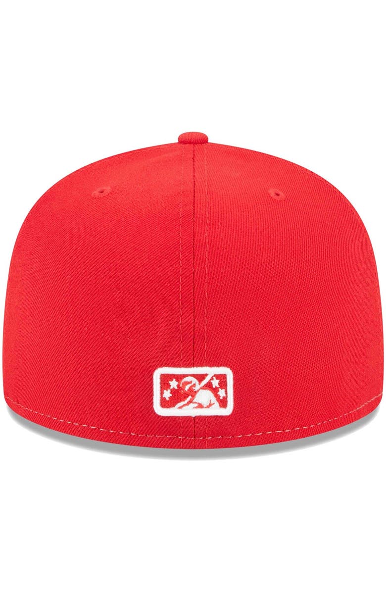 New Era Men's New Era White Toledo Mud Hens Theme Nights Tigers 59FIFTY Fitted Hat, Alternate, color,