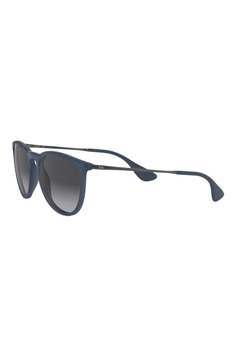 Erika 54mm Gradient Round Sunglasses, Alternate, color, MATTE BLUE